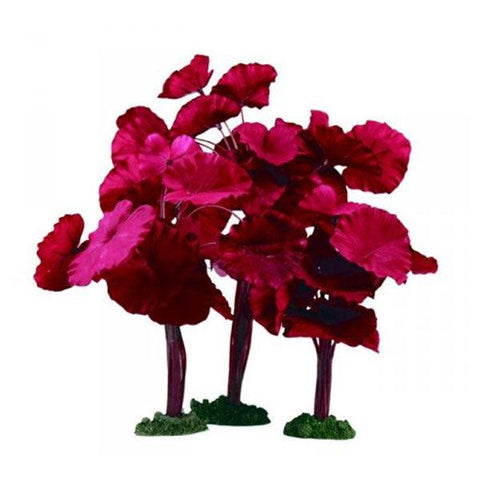 Silk Aquarium Plant Lotus Leaf Red