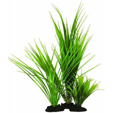 Variegated Rush Plastic Aquarium Plant
